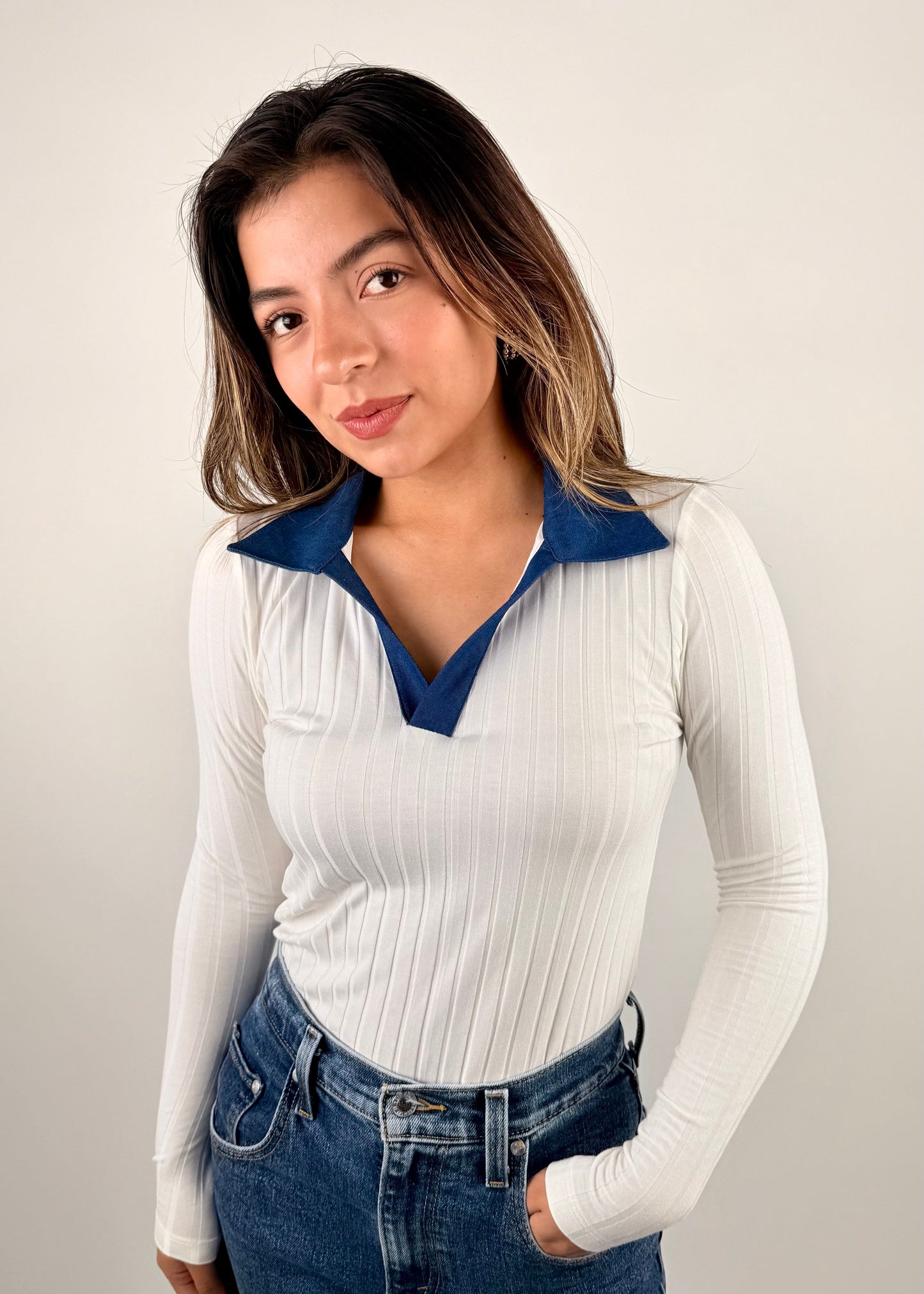 Polito cuello Denim
