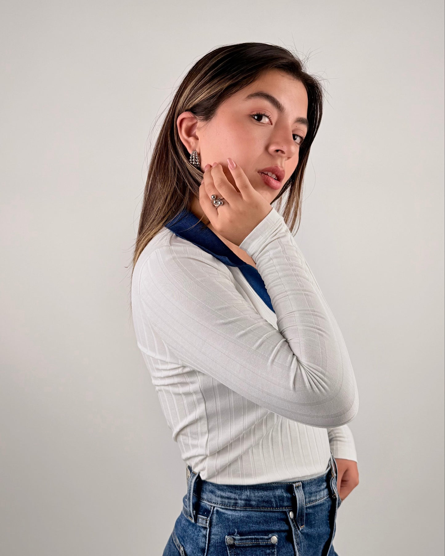 Polito cuello Denim