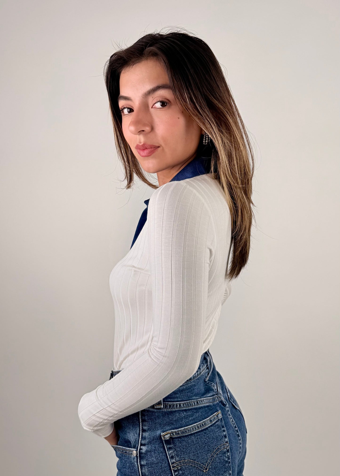Polito cuello Denim