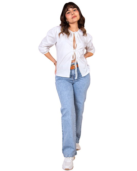 Jean Wide Leg Clásico (un botón)