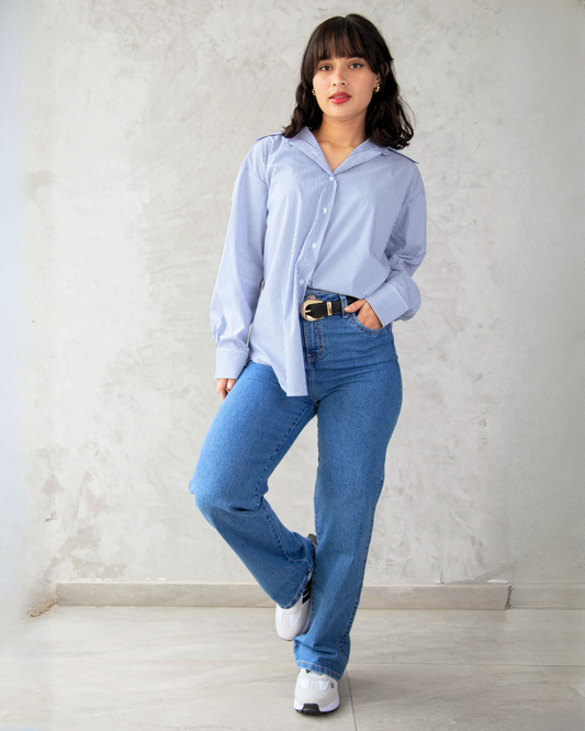 Jean Wide Leg Clásico (un botón)