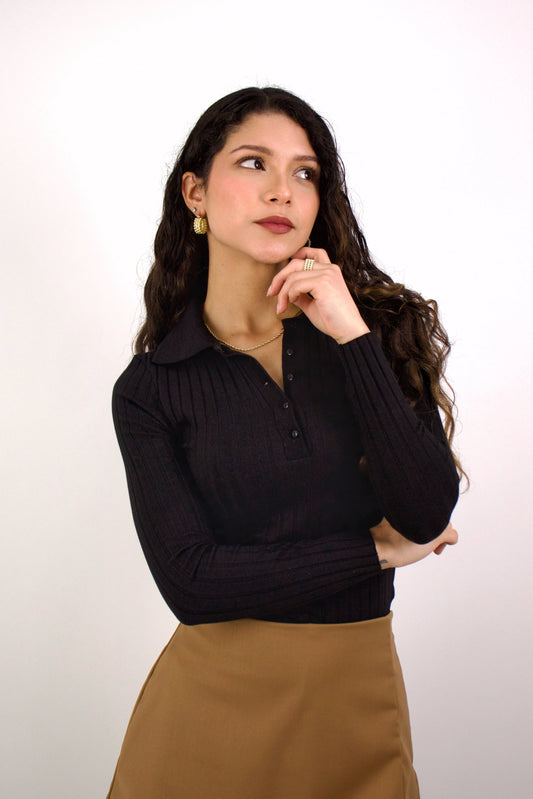 Polo manga larga Alejandra
